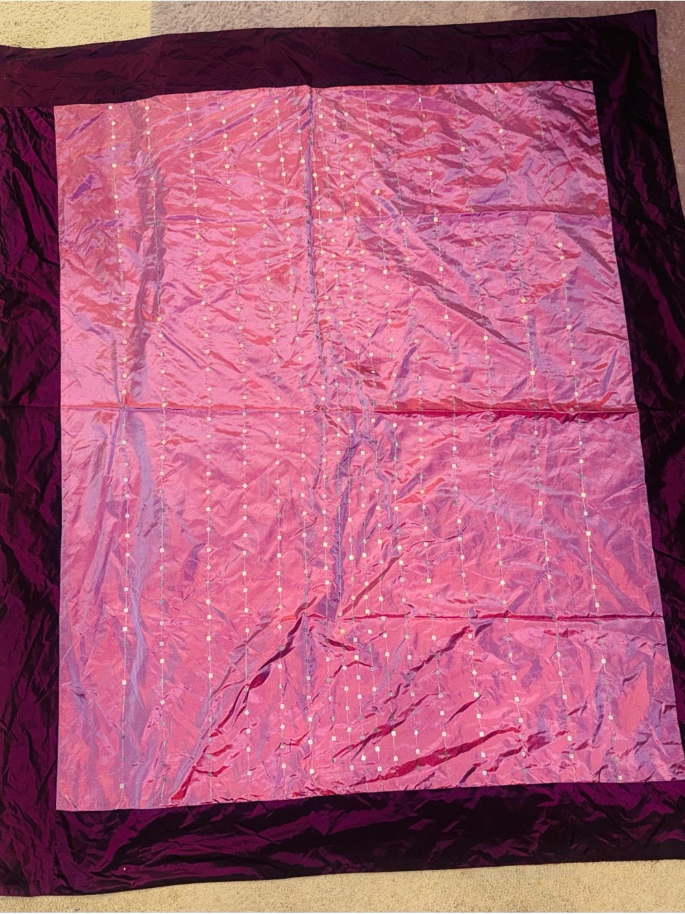 Elegant Pink and Plum Bedding Throw Blanket